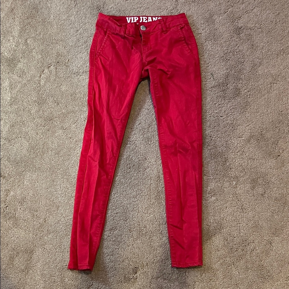 VIP Red Denim Jeans